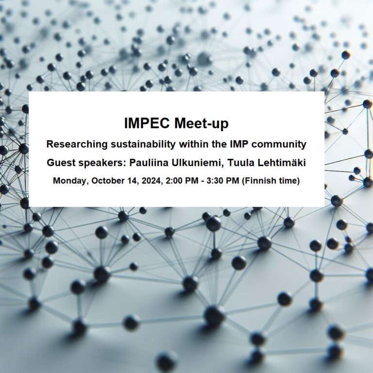 IMPEC Meet-up: Researching Sustainability within the IMP Community